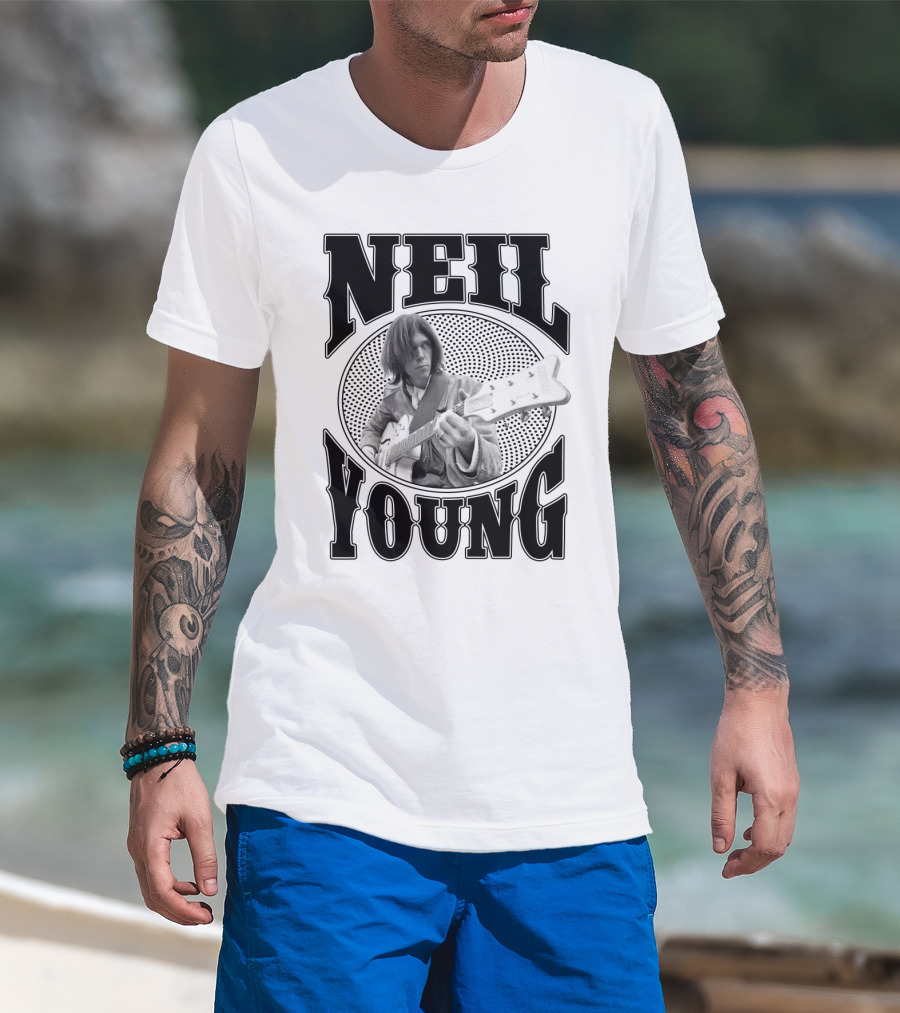 Neil Young Music Icon Vintage Style T-Shirt
