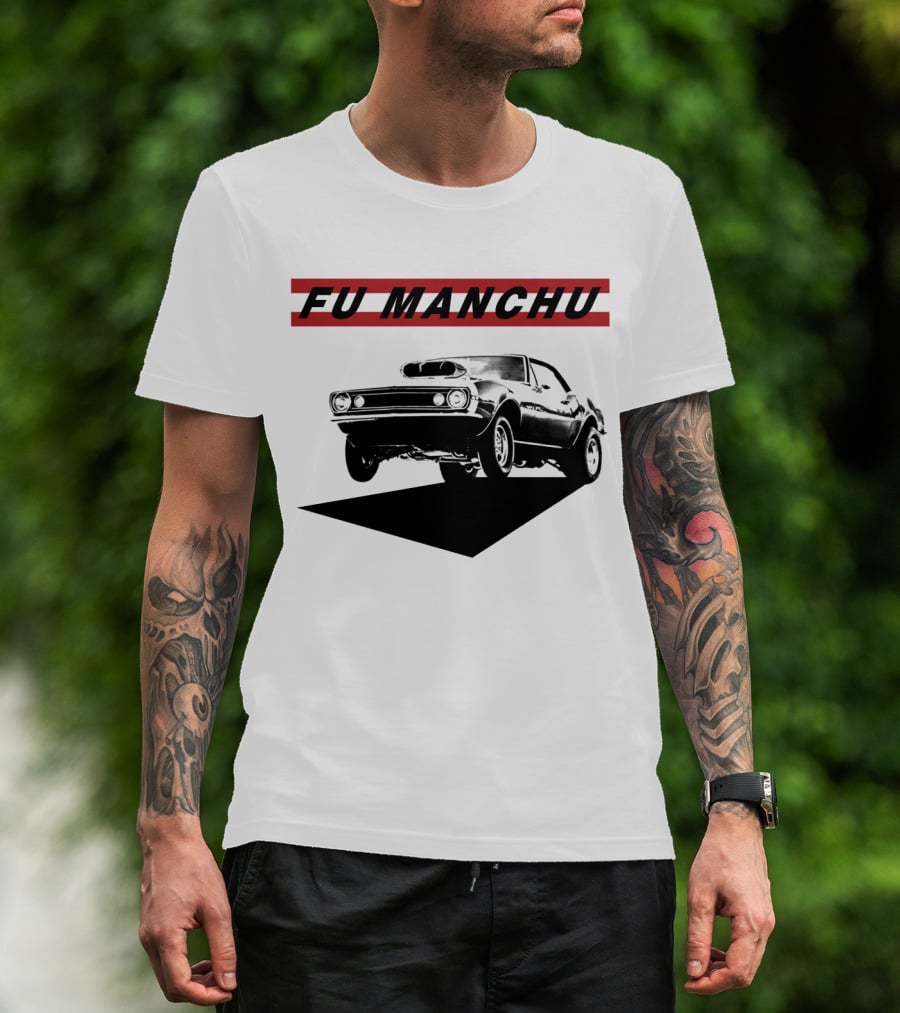 Fu Manchu Muscle Car Racing Classic T-Shirt