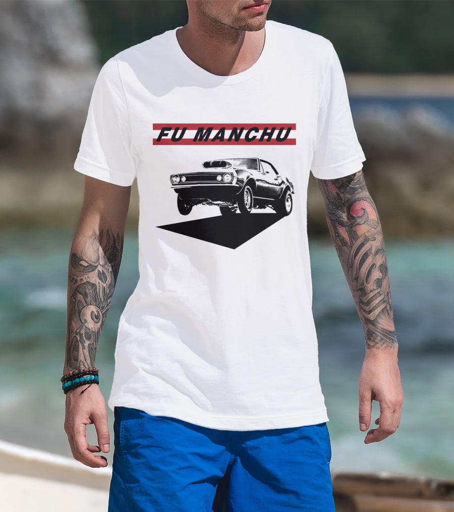 Fu Manchu Muscle Car Racing Classic T-Shirt