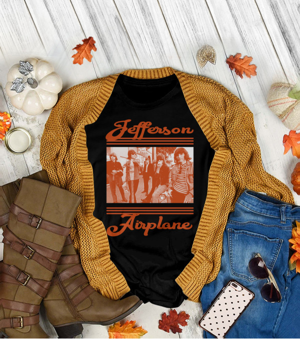 Jefferson Airplane Retro Band Photo T-Shirt