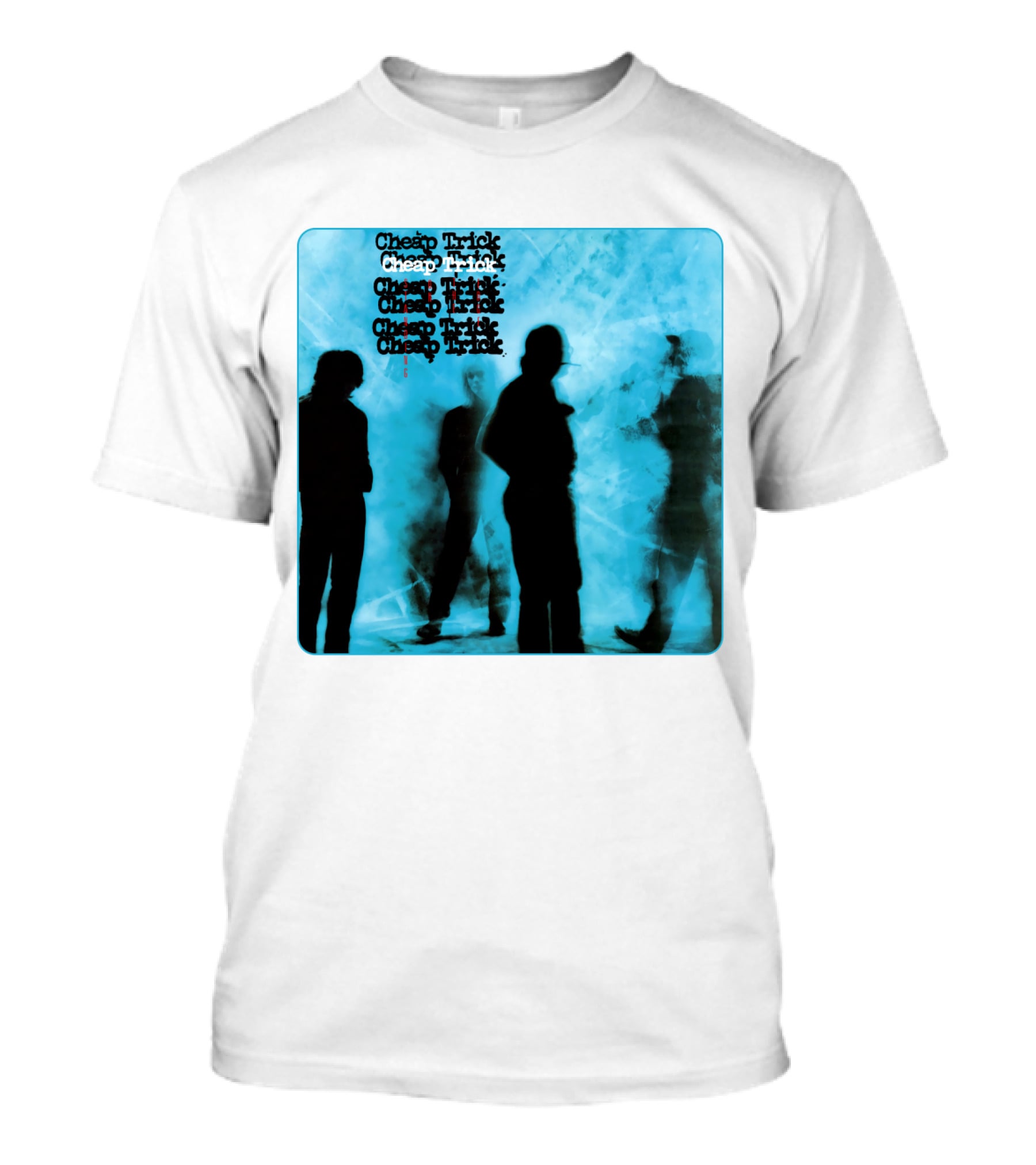 Cheap Trick Silhouettes Blue T-Shirt