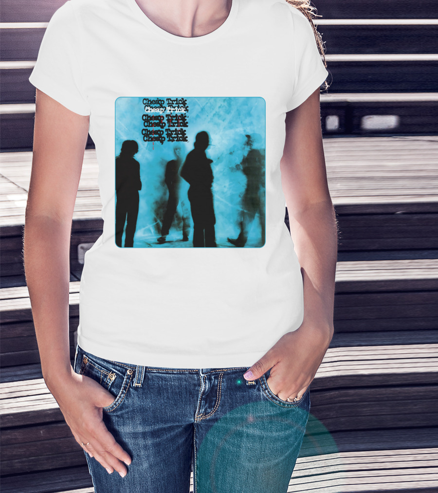 Cheap Trick Silhouettes Blue T-Shirt