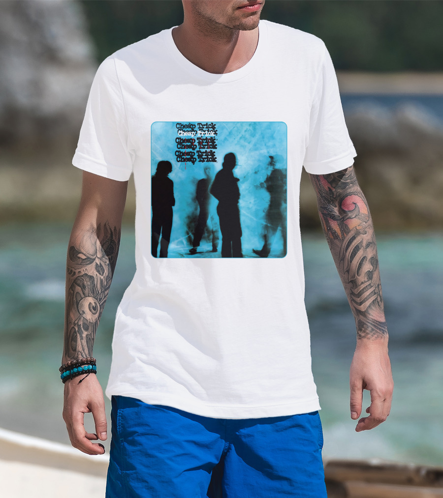 Cheap Trick Silhouettes Blue T-Shirt