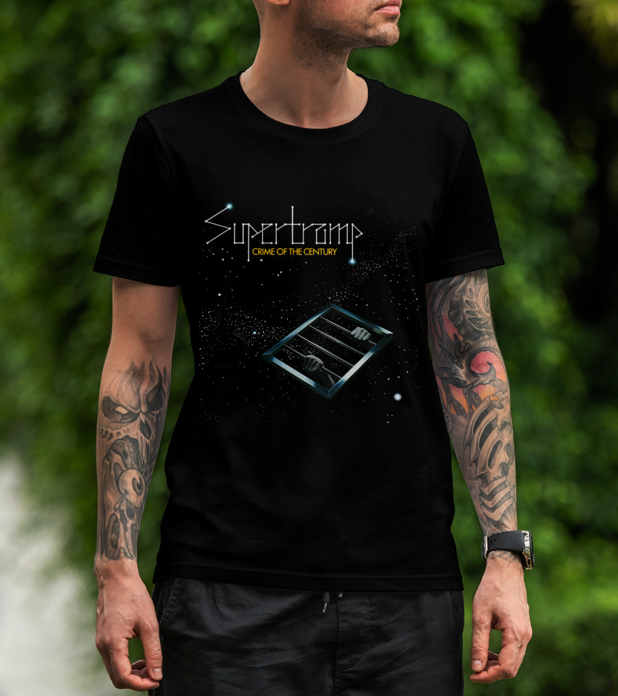 Supertramp Crime Of The Century Album Art Cosmos Hands T-Shirt