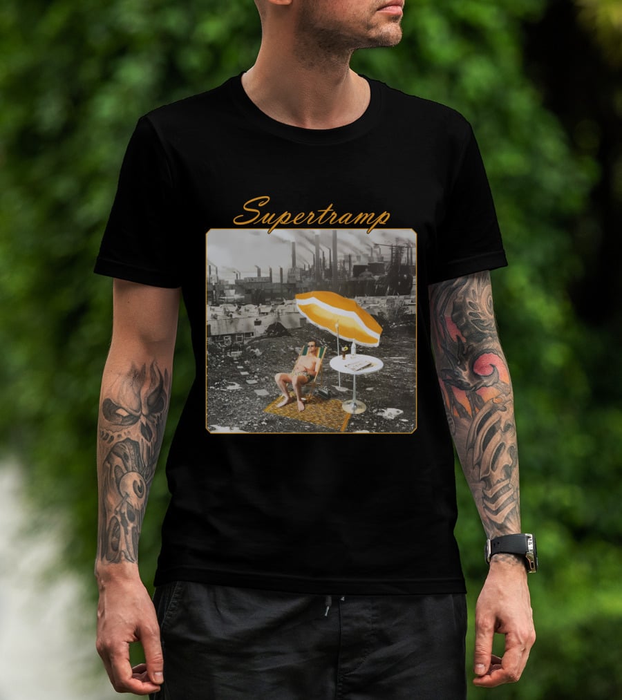 Supertramp Industrial Scene With Umbrella Lounge T-Shirt