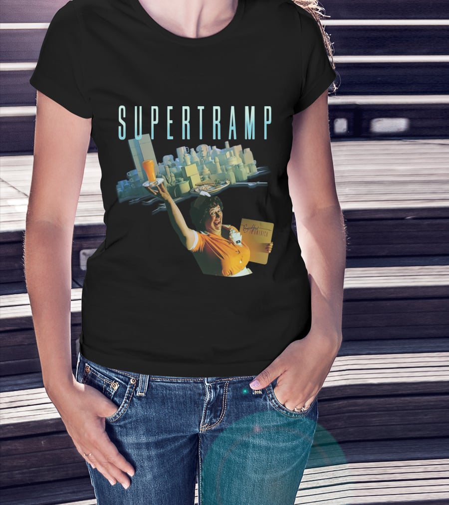 Supertramp Breakfast In America Waitress Album Cover T-Shirt