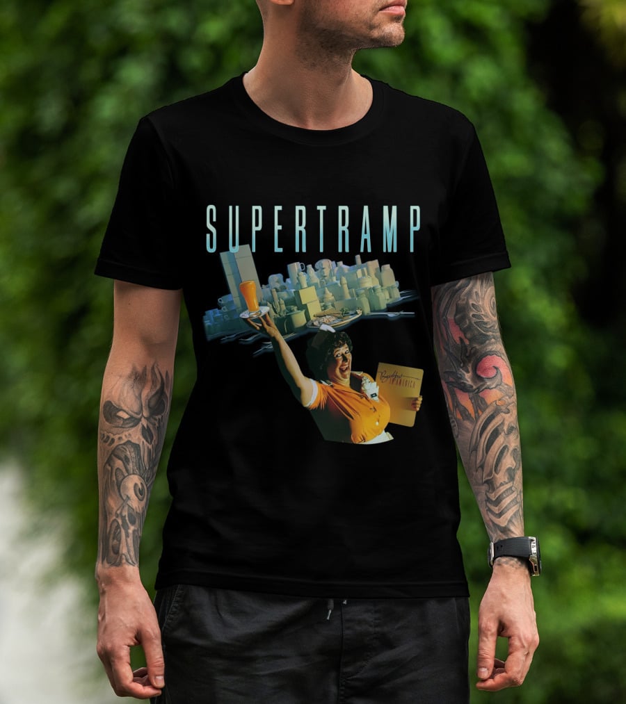Supertramp Breakfast In America Waitress Album Cover T-Shirt