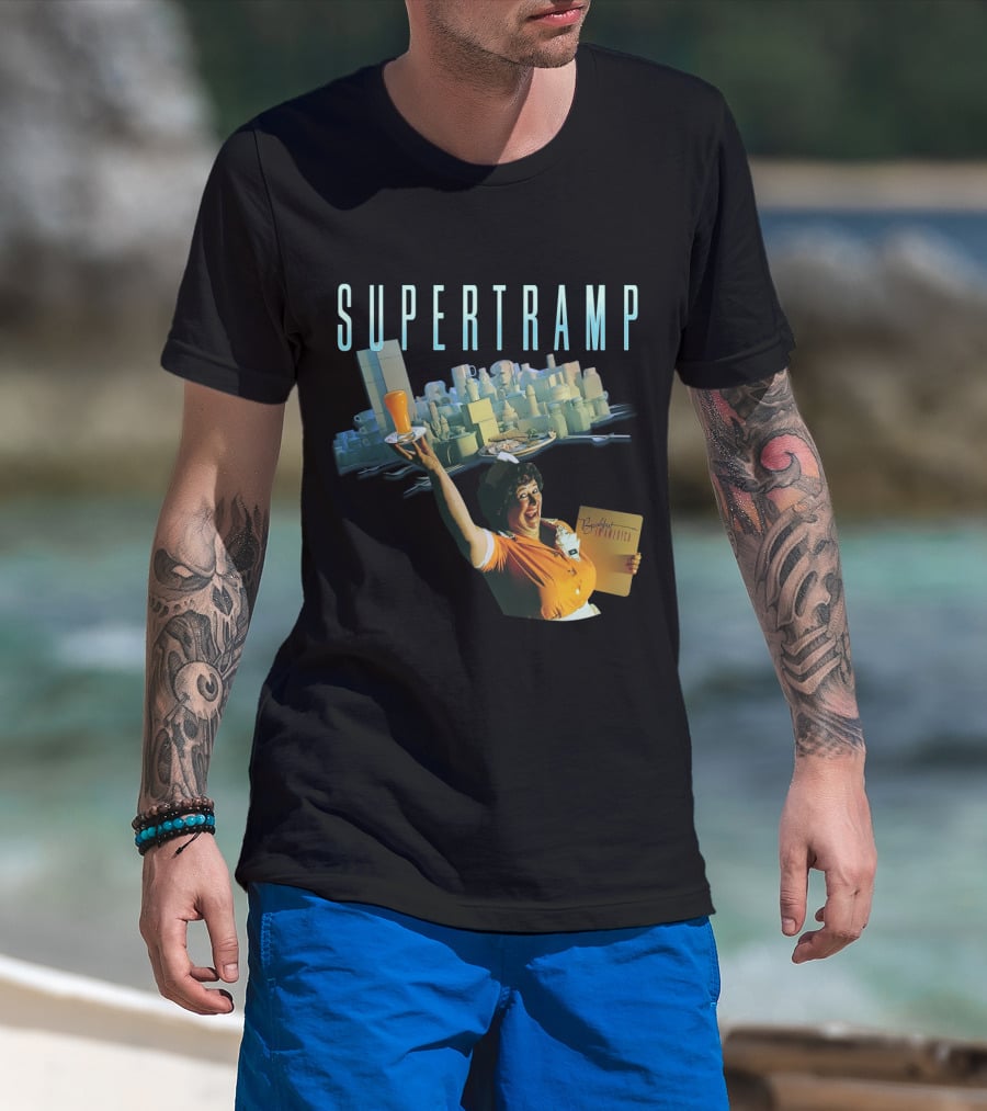 Supertramp Breakfast In America Waitress Album Cover T-Shirt