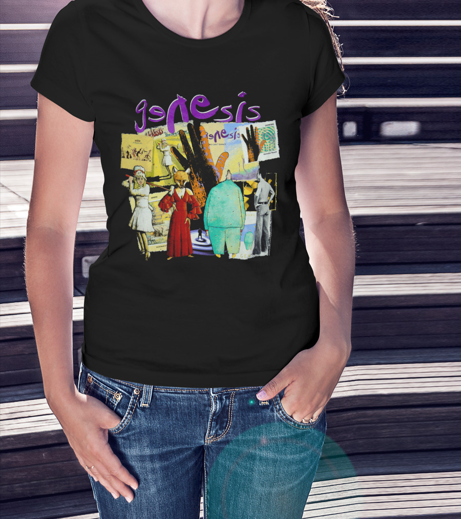 Genesis Collage Retro Album Art Compilation T-Shirt