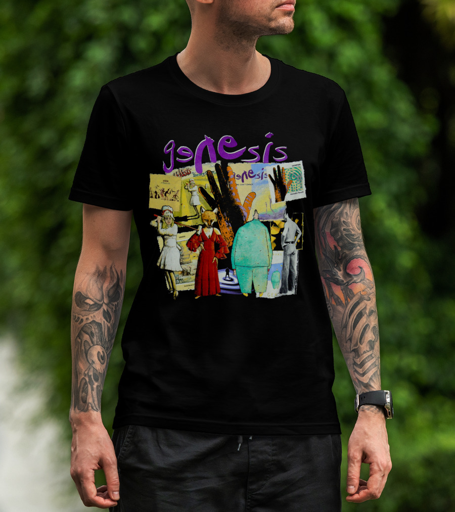 Genesis Collage Retro Album Art Compilation T-Shirt