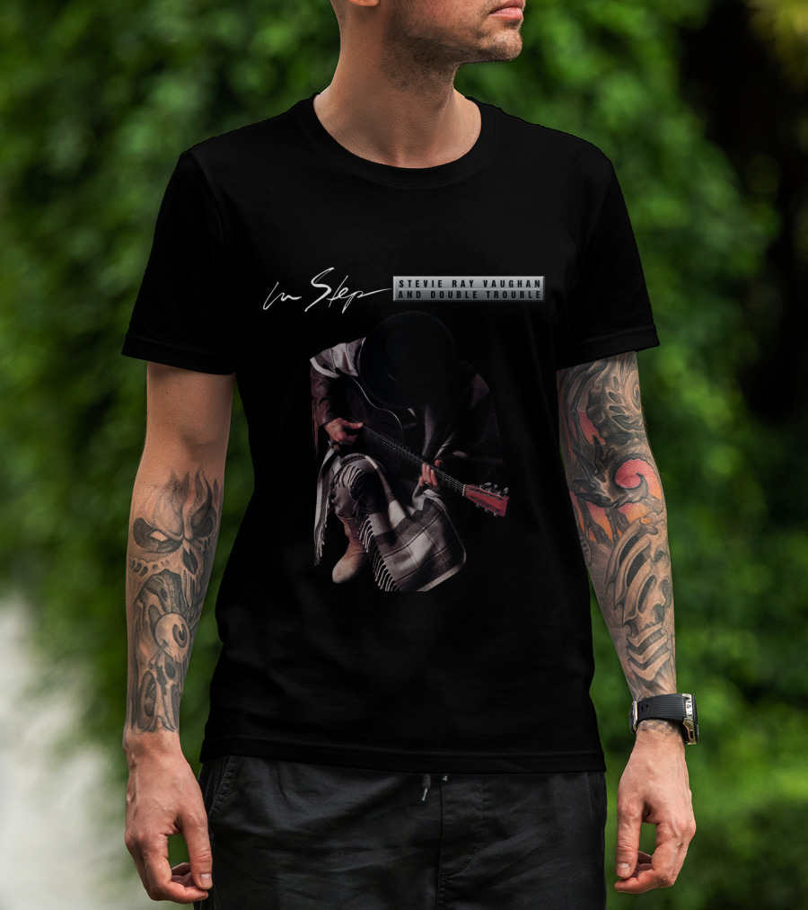 Stevie Ray Vaughan In Step And Double Trouble T-Shirt