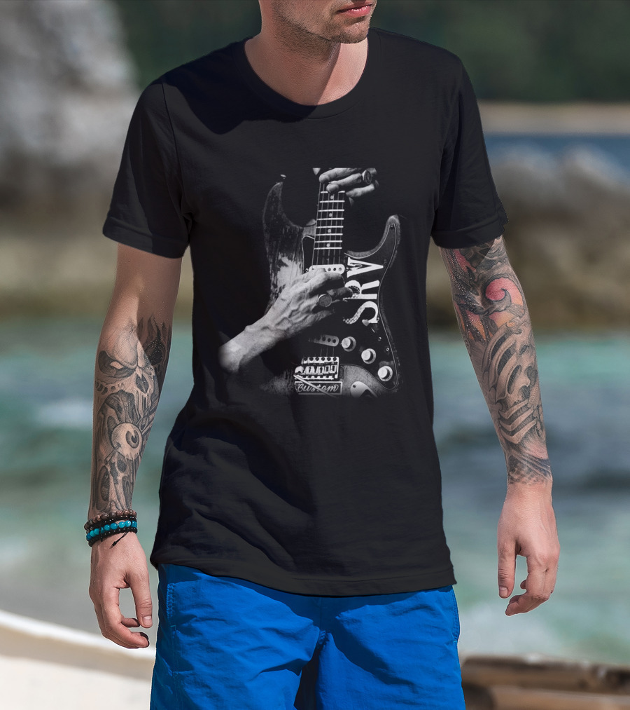 Srv Custom Guitar Iconic Hand Pose T-Shirt