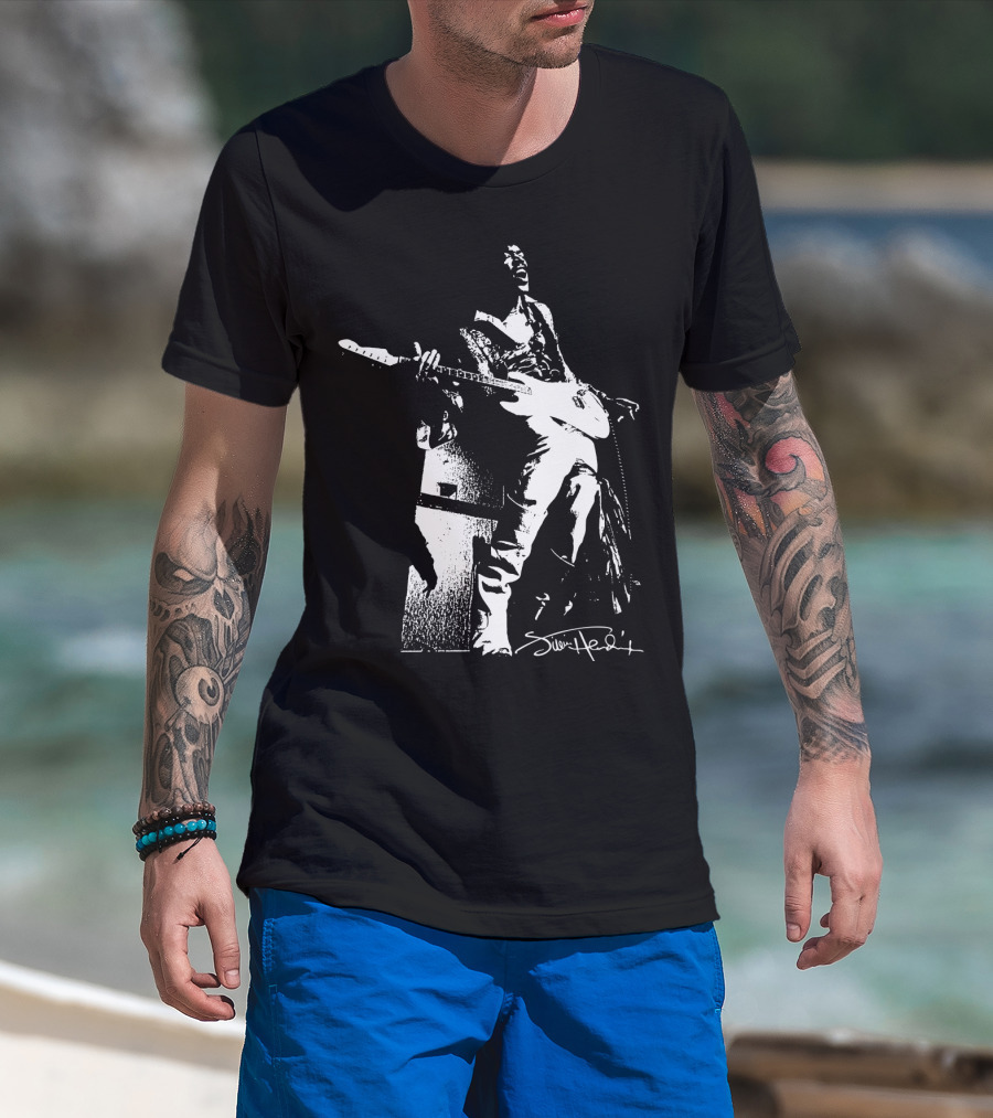 Jimi Hendrix Signature Electric Guitar Performance T-Shirt