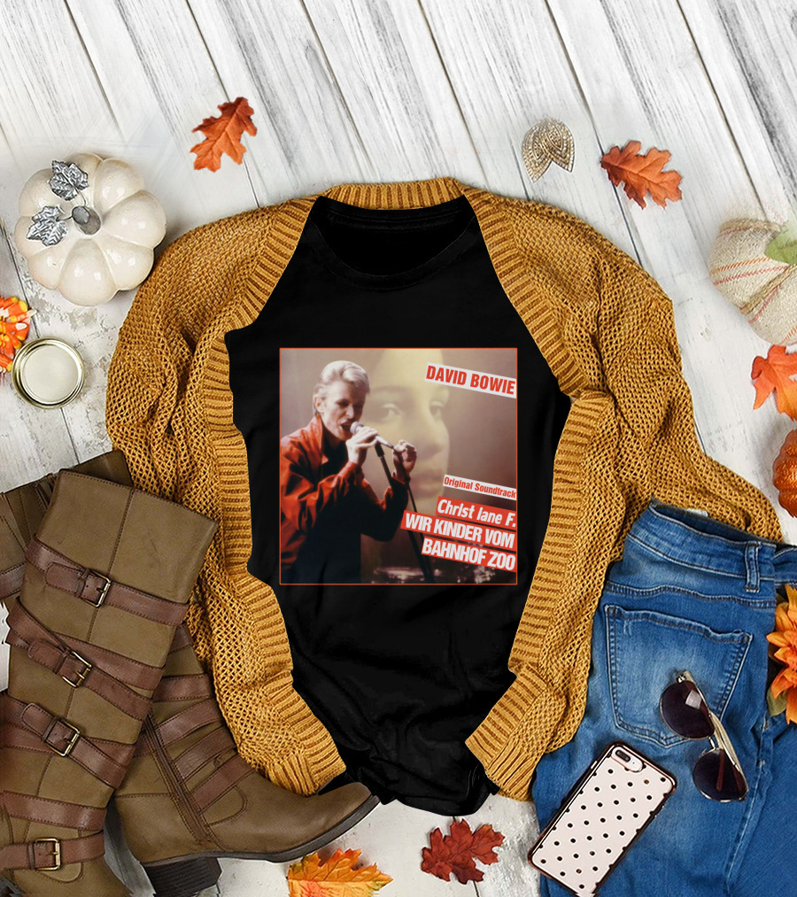 David Bowie Christiane F. Wir Kinder Vom Bahnhof Zoo Original Soundtrack T-Shirt