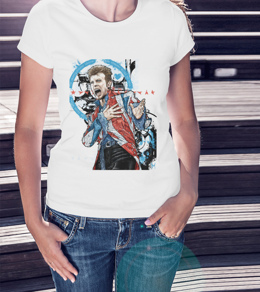Db Blue Red Union Jacket Stars Iconic Expression T-Shirt