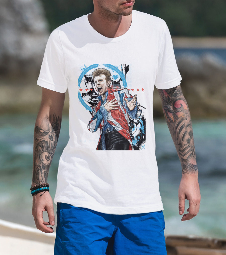 Db Blue Red Union Jacket Stars Iconic Expression T-Shirt