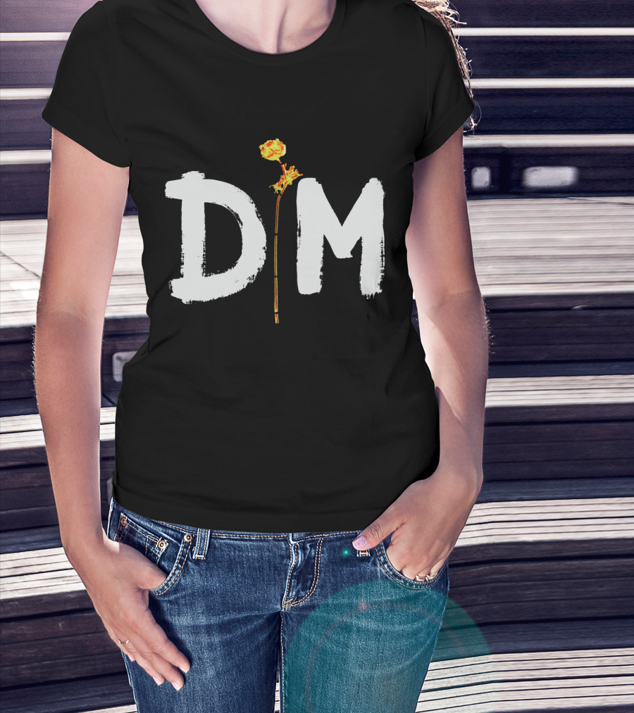 Floral Emblem Integration T-Shirt
