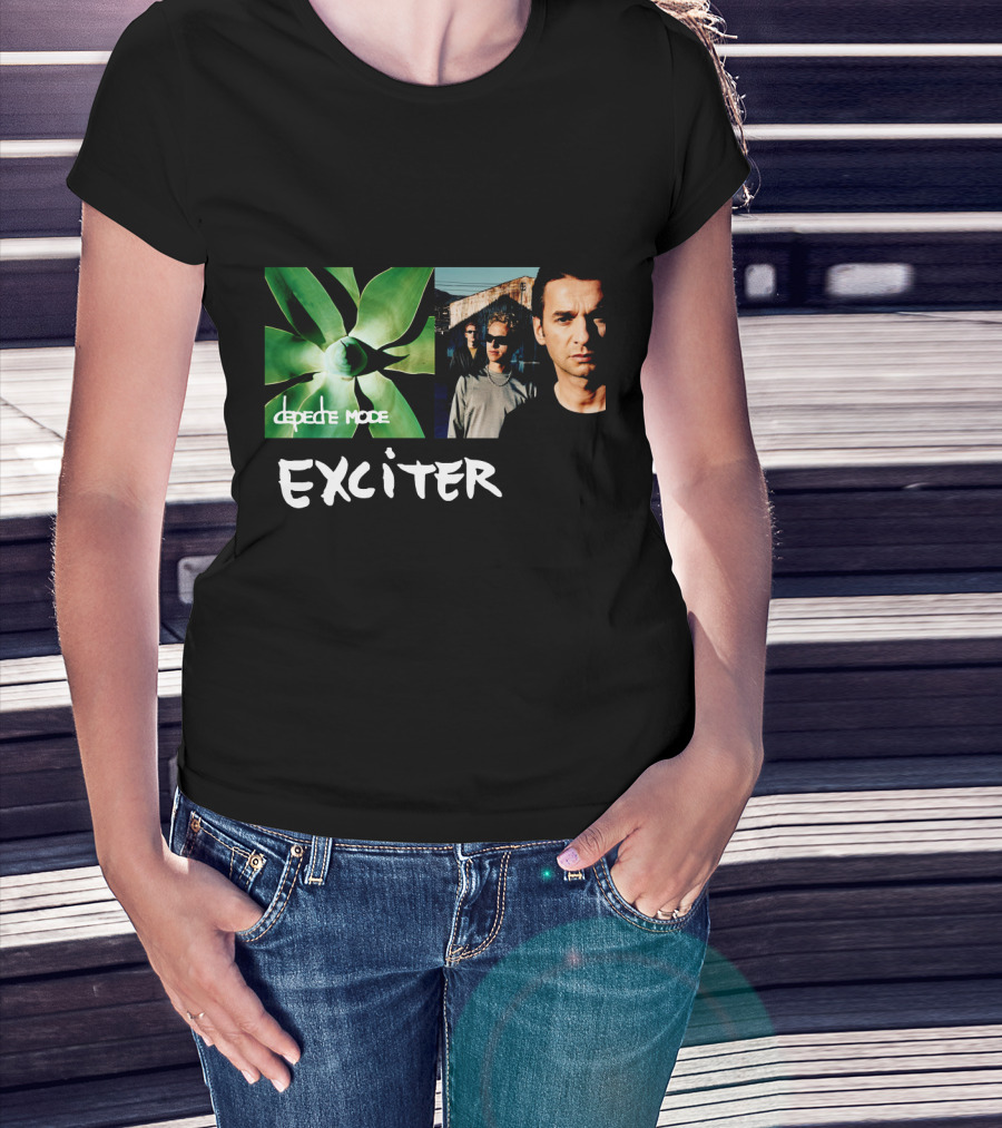 Depeche Mode Exciter Album Cover Plant And Band Members T-Shirt