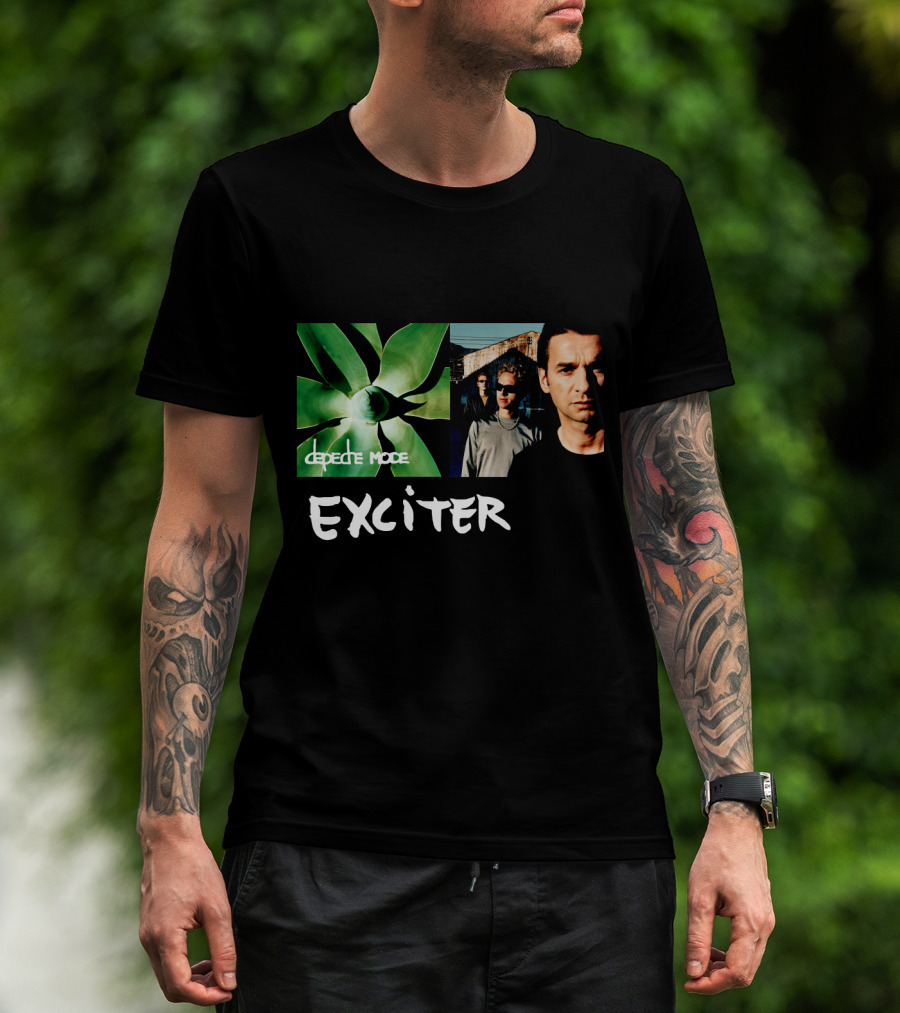Depeche Mode Exciter Album Cover Plant And Band Members T-Shirt