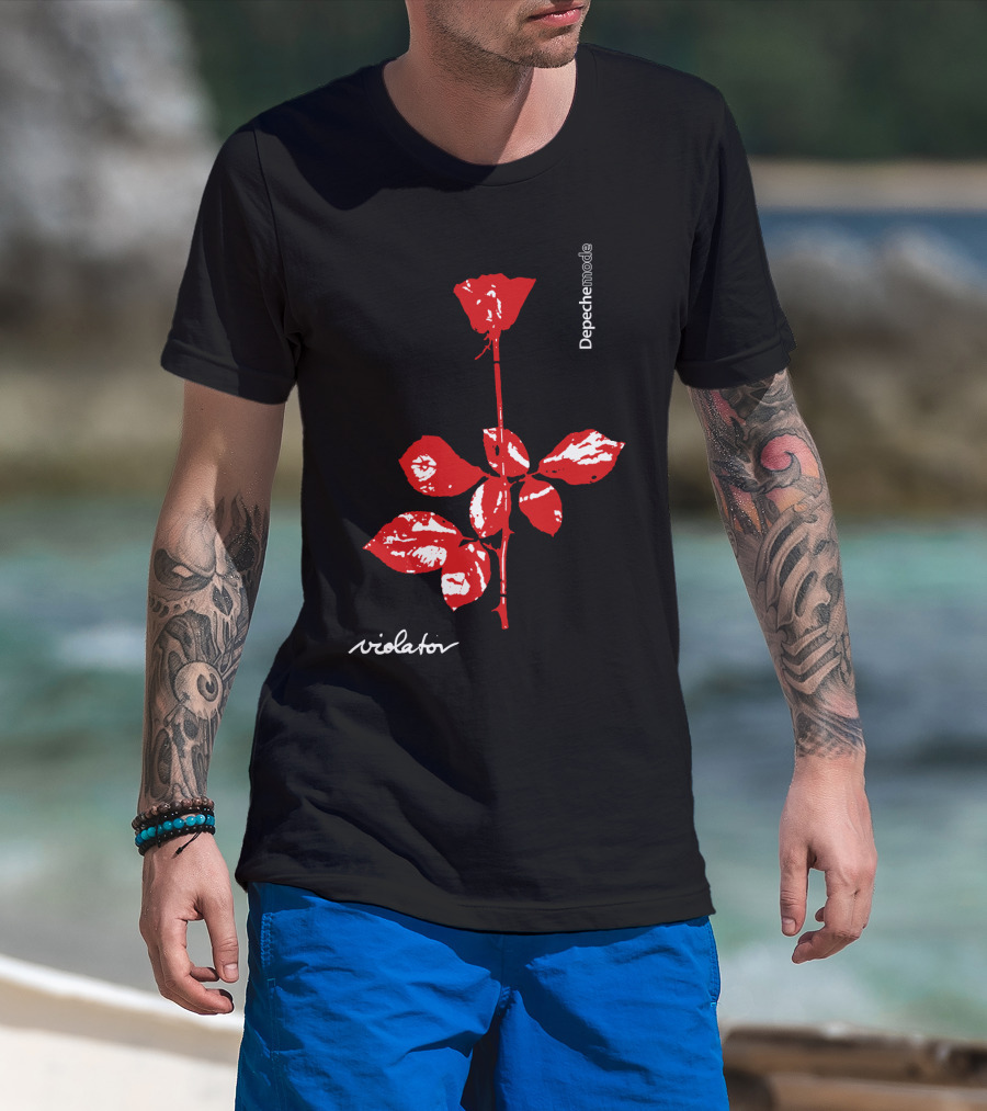 Depeche Mode Violator Red Rose T-Shirt
