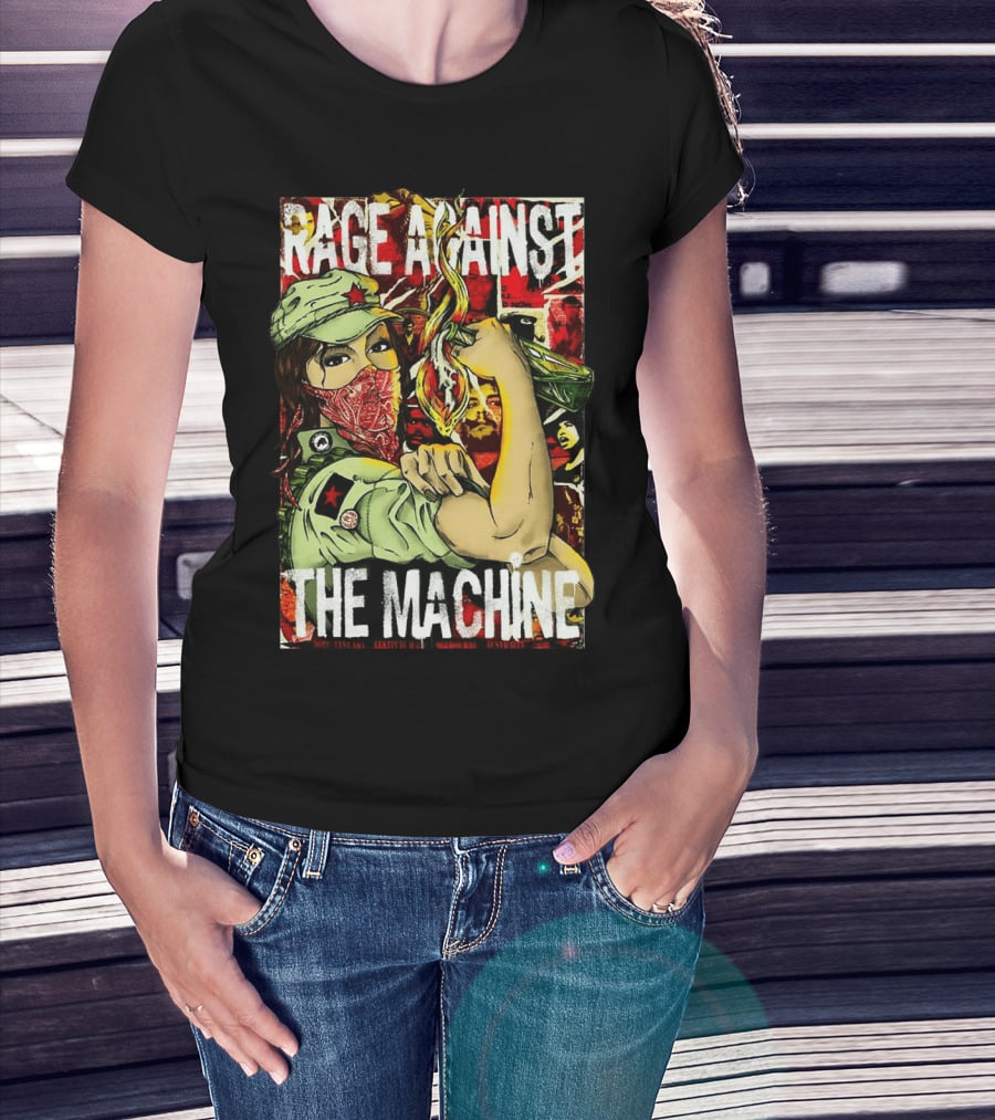 Rage Against The Machine Revolutionary Poster Style Artwork T-Shirt
