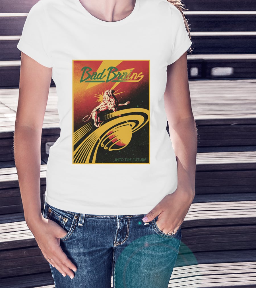 Bad Brains Into The Future Lion And Saturn T-Shirt