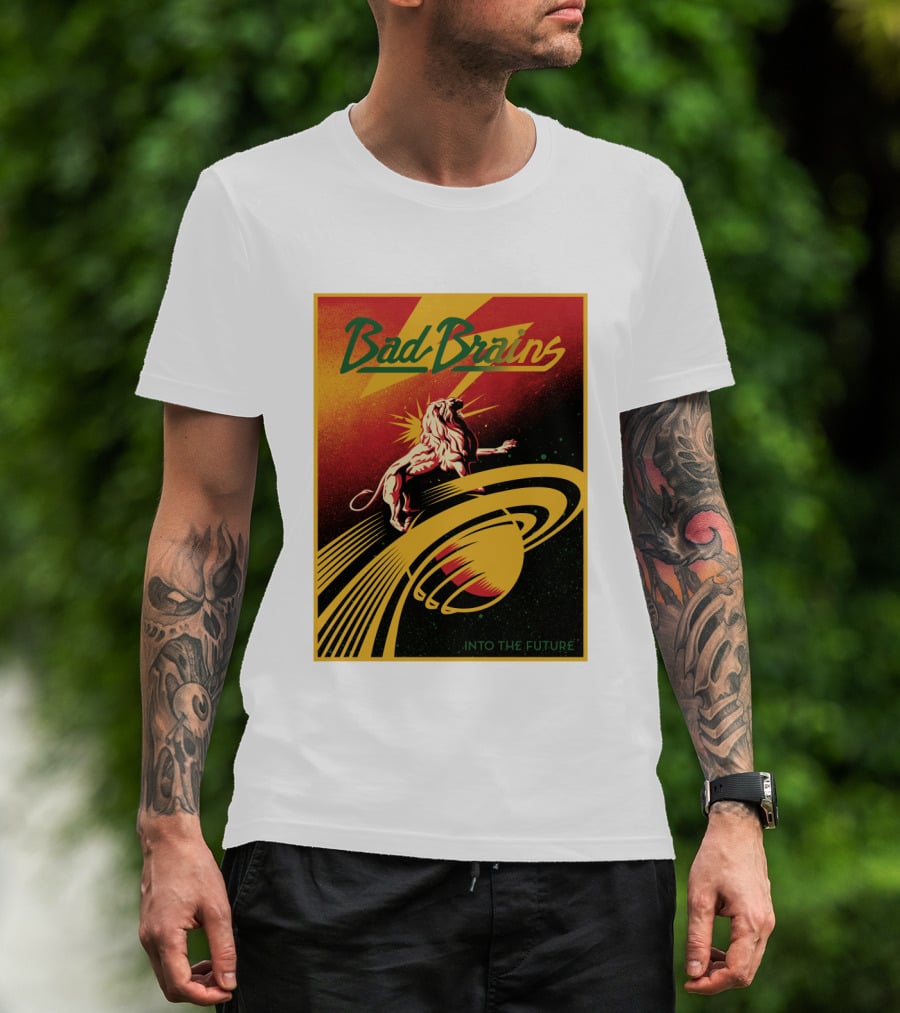 Bad Brains Into The Future Lion And Saturn T-Shirt