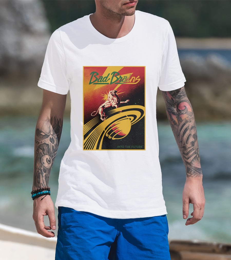 Bad Brains Into The Future Lion And Saturn T-Shirt