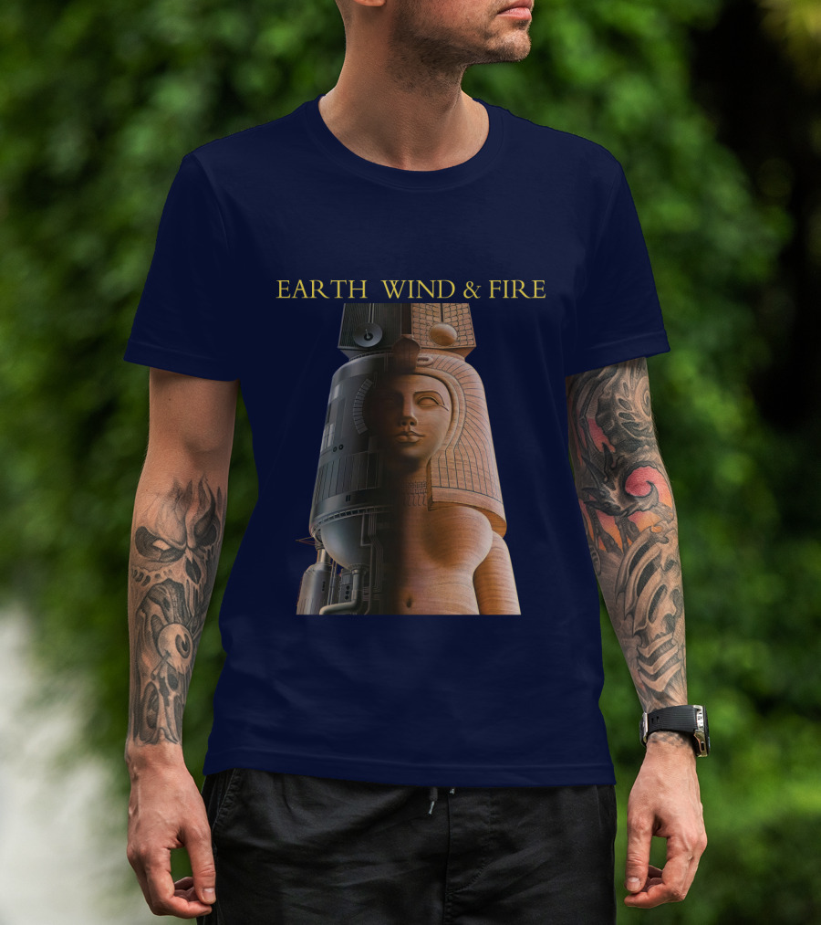 Earth Wind & Fire Iconic Futuristic Egyptian Pharaoh T-Shirt