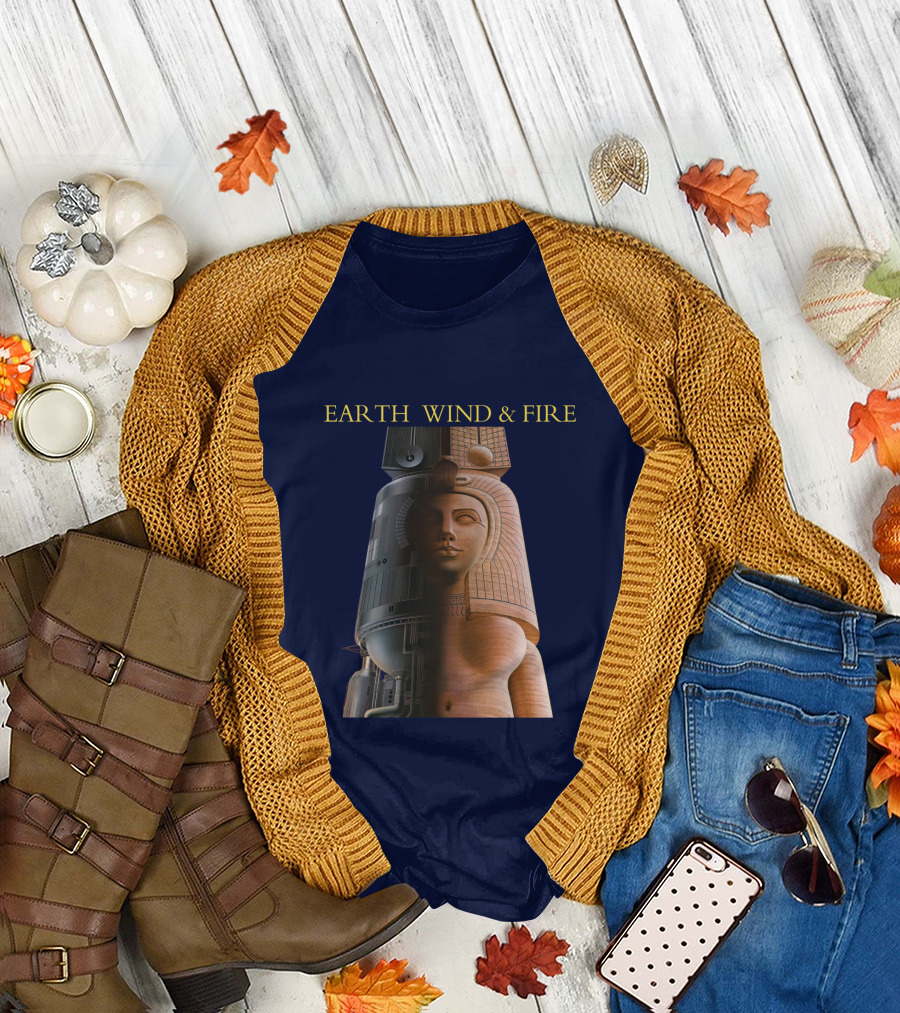 Earth Wind & Fire Iconic Futuristic Egyptian Pharaoh T-Shirt