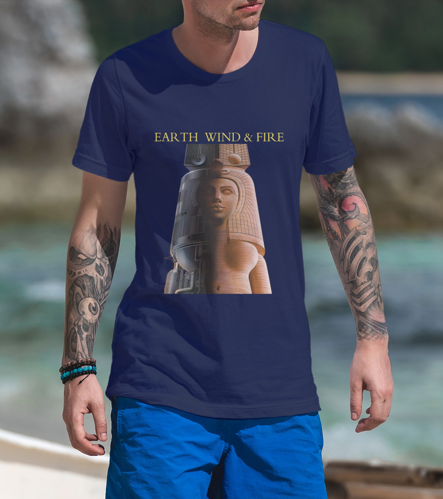 Earth Wind & Fire Iconic Futuristic Egyptian Pharaoh T-Shirt