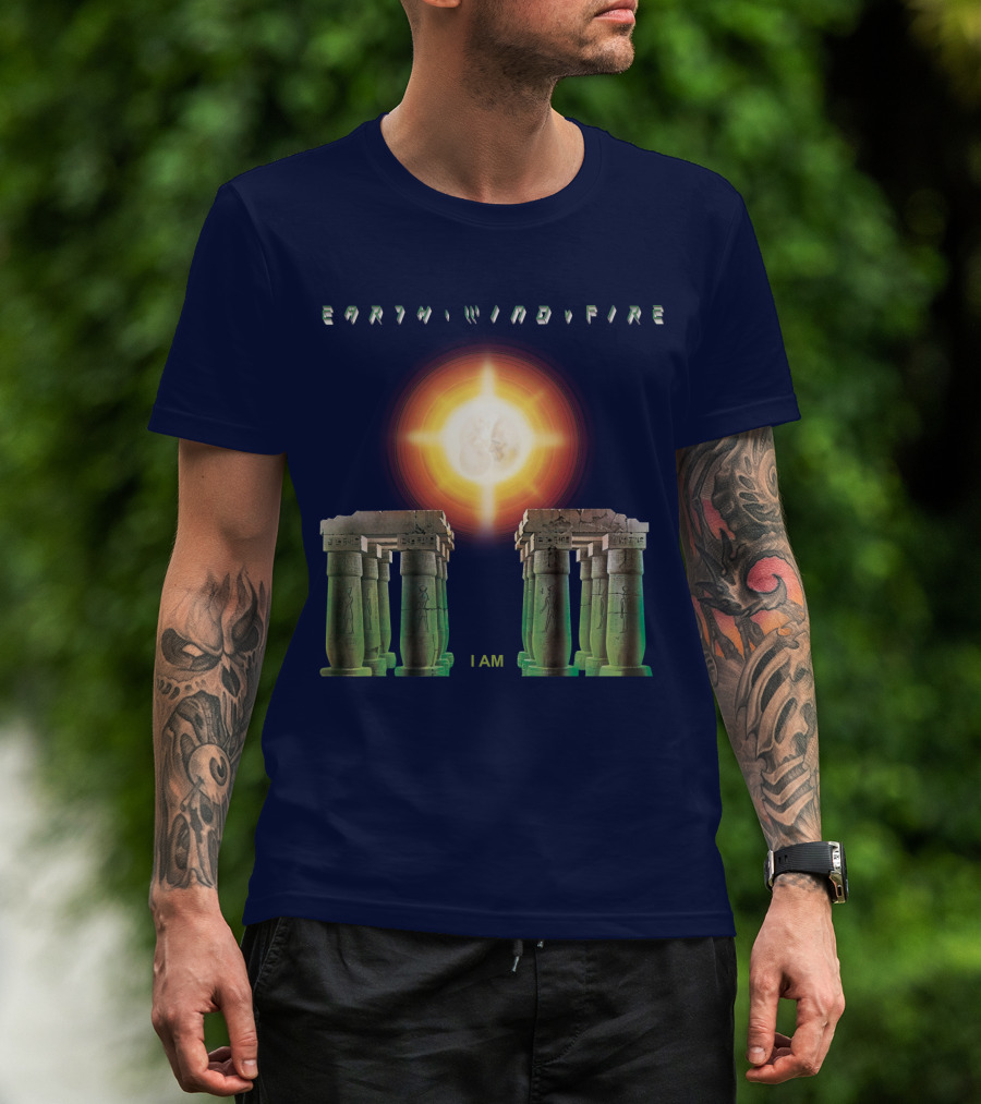 Earth Wind Fire I Am Sun Stonehenge Concept T-Shirt
