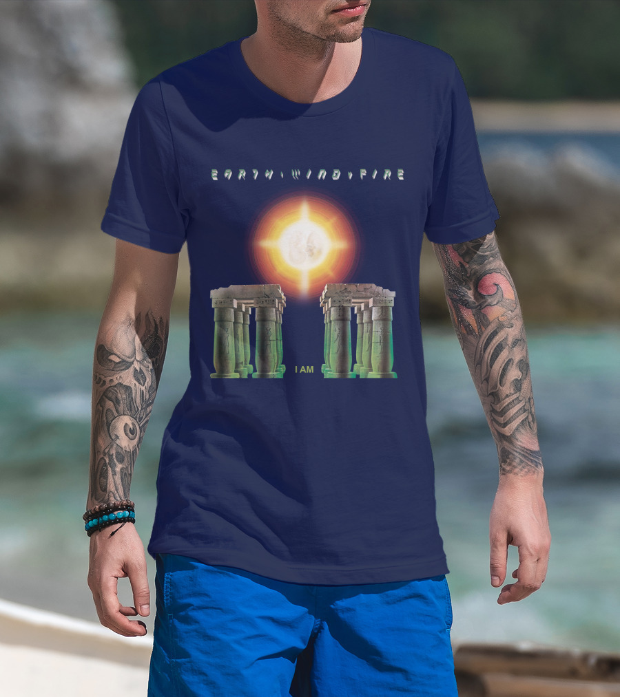 Earth Wind Fire I Am Sun Stonehenge Concept T-Shirt