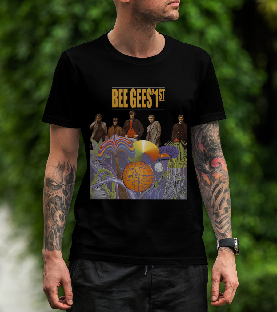 Bee Gees' 1St Psychedelic Album Cover With Band T-Shirt