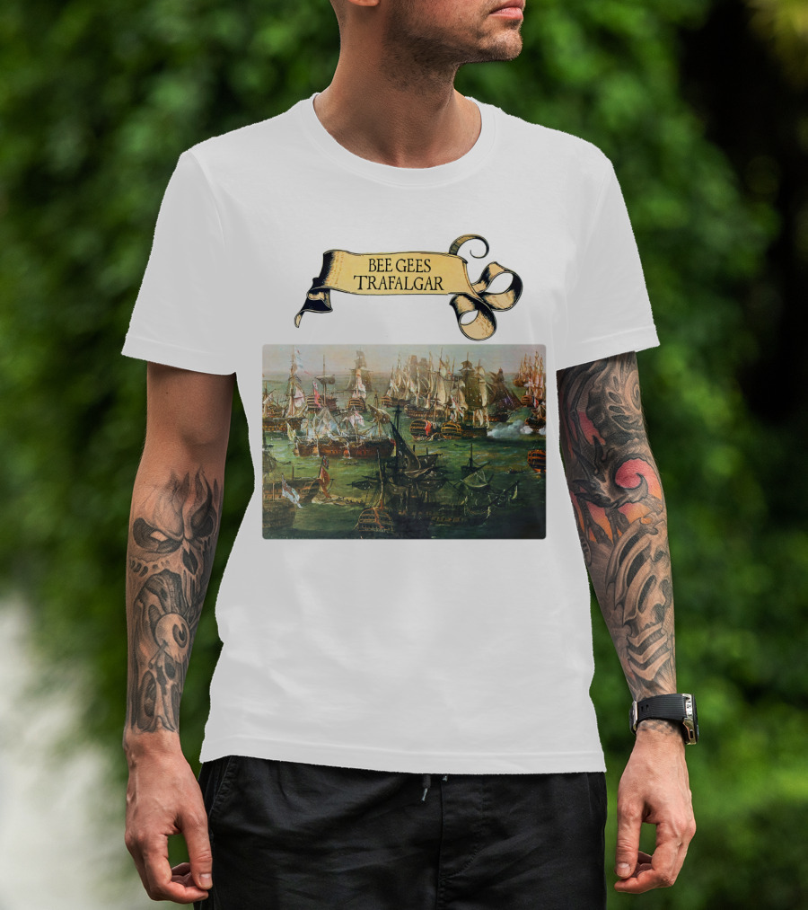 Bee Gees Trafalgar Naval Battle Scene T-Shirt