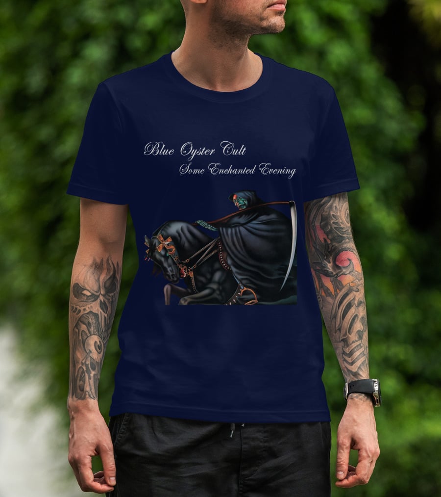 Blue Oyster Cult Some Enchanted Evening Rider With Scythe T-Shirt