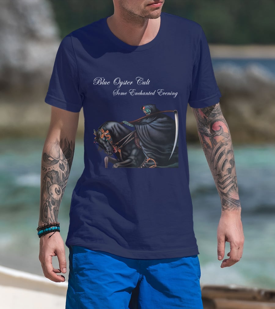 Blue Oyster Cult Some Enchanted Evening Rider With Scythe T-Shirt
