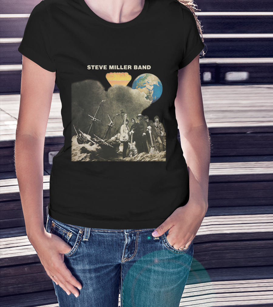 Steve Miller Band Brave New World Album Cover Art T-Shirt