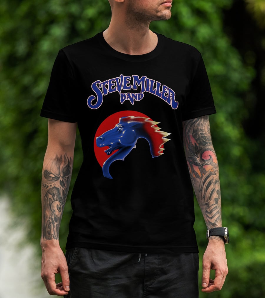 Steve Miller Band Pegasus Red Circle T-Shirt