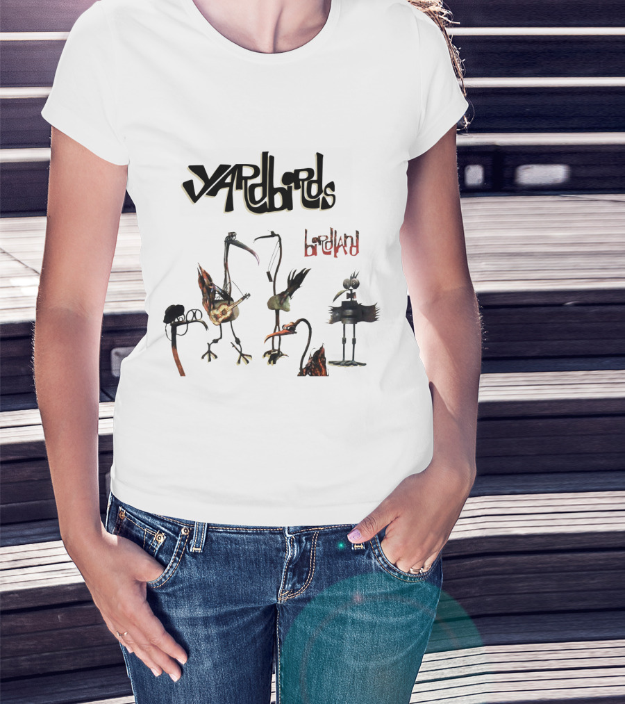 Yardbirds Birdland Album Cover Art With Unique Bird Figures T-Shirt