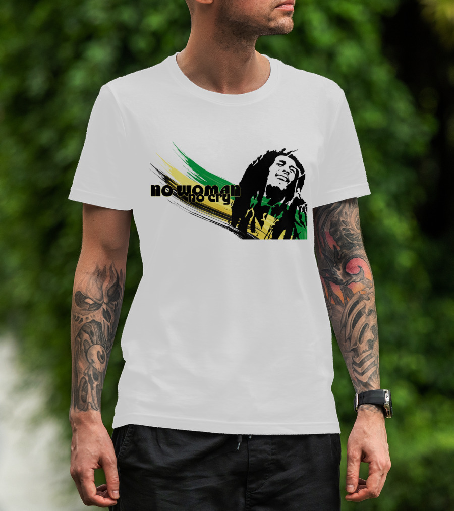 No Woman No Cry Rasta Colors T-Shirt