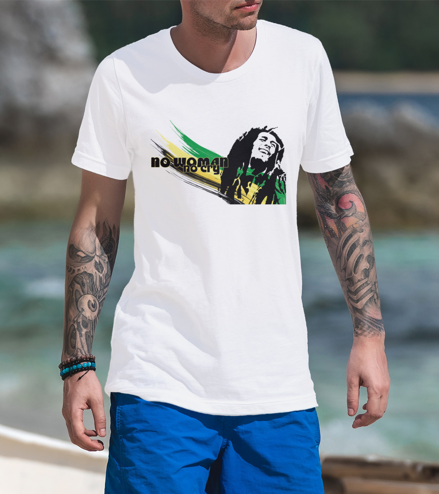 No Woman No Cry Rasta Colors T-Shirt