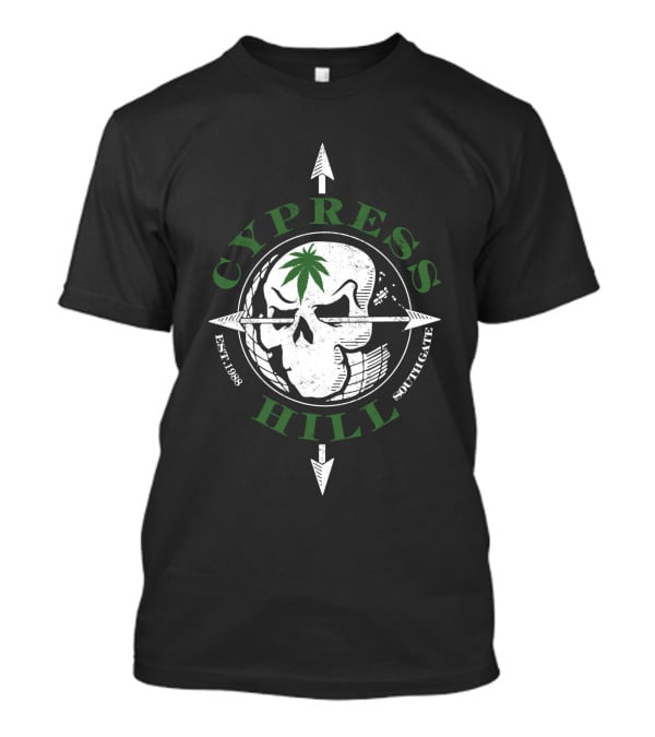 Cypress Hill Skull And Arrows South Gate Est. 1988 T-Shirt