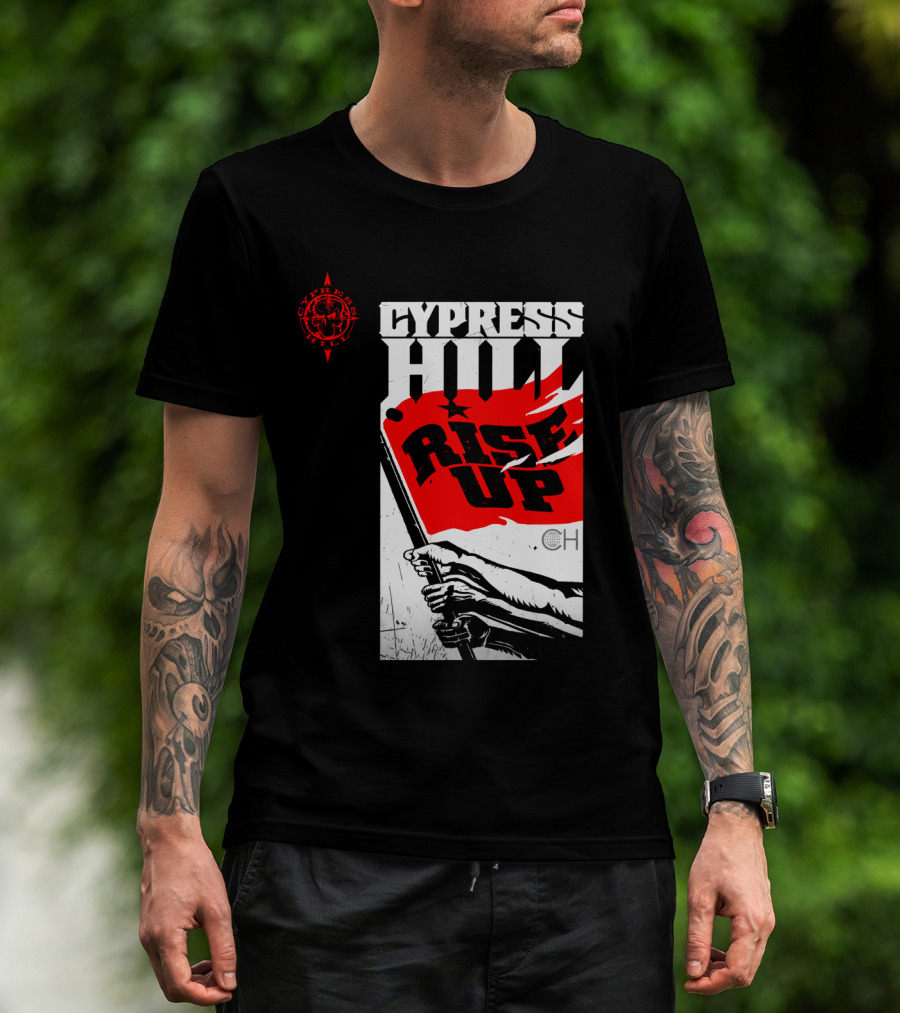 Cypress Hill Rise Up Red Flag Image Cph T-Shirt