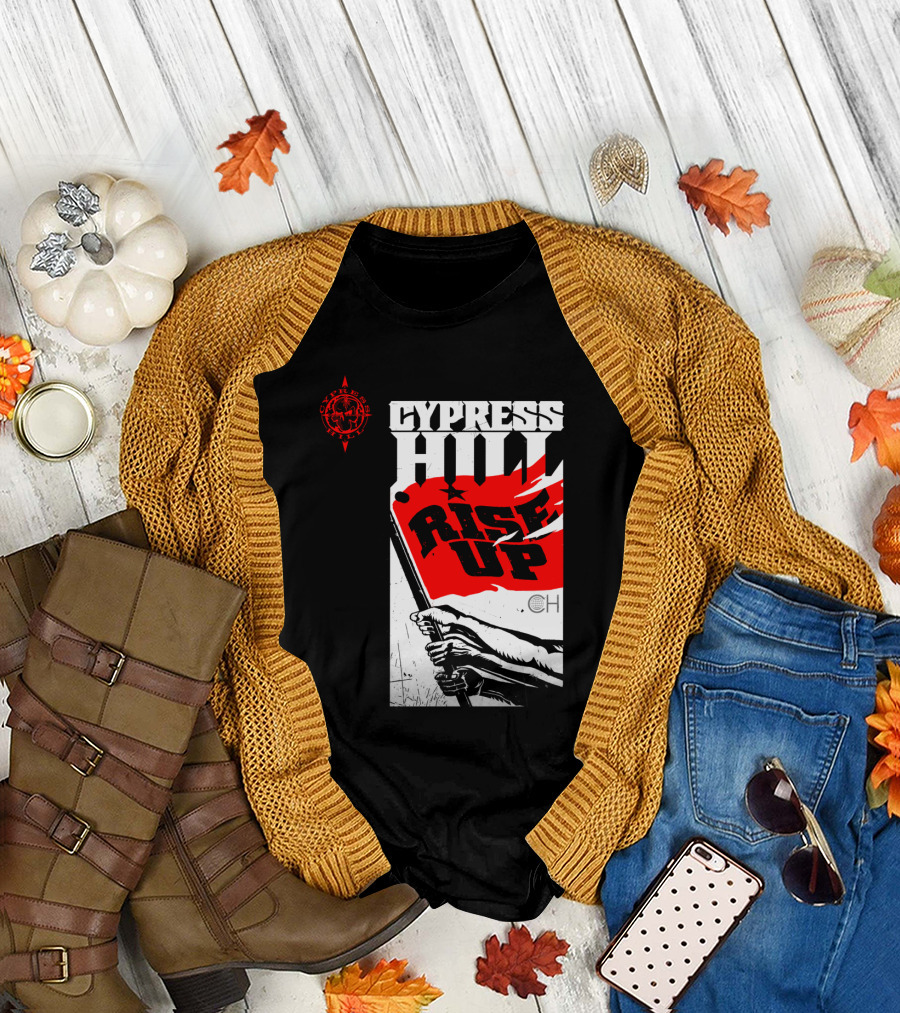 Cypress Hill Rise Up Red Flag Image Cph T-Shirt