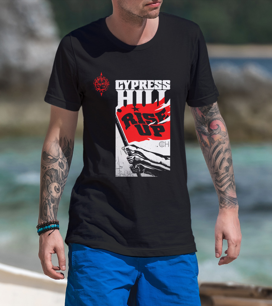 Cypress Hill Rise Up Red Flag Image Cph T-Shirt