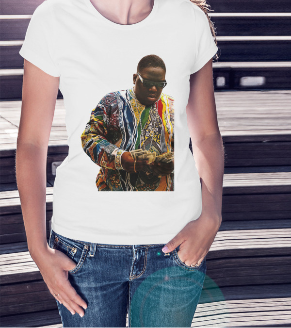 Colorful Sweater Money Counting Sunglasses T-Shirt