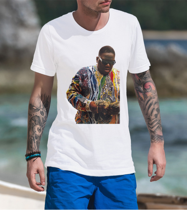 Colorful Sweater Money Counting Sunglasses T-Shirt