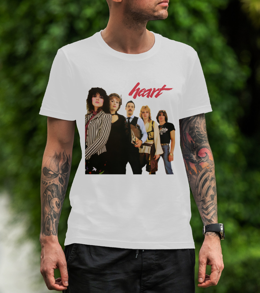 Heart Band Group Photo Lineup T-Shirt