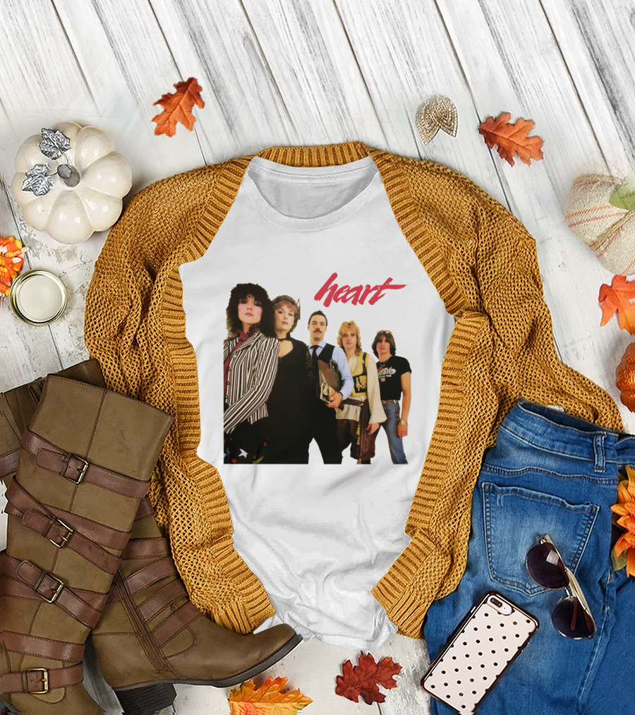 Heart Band Group Photo Lineup T-Shirt